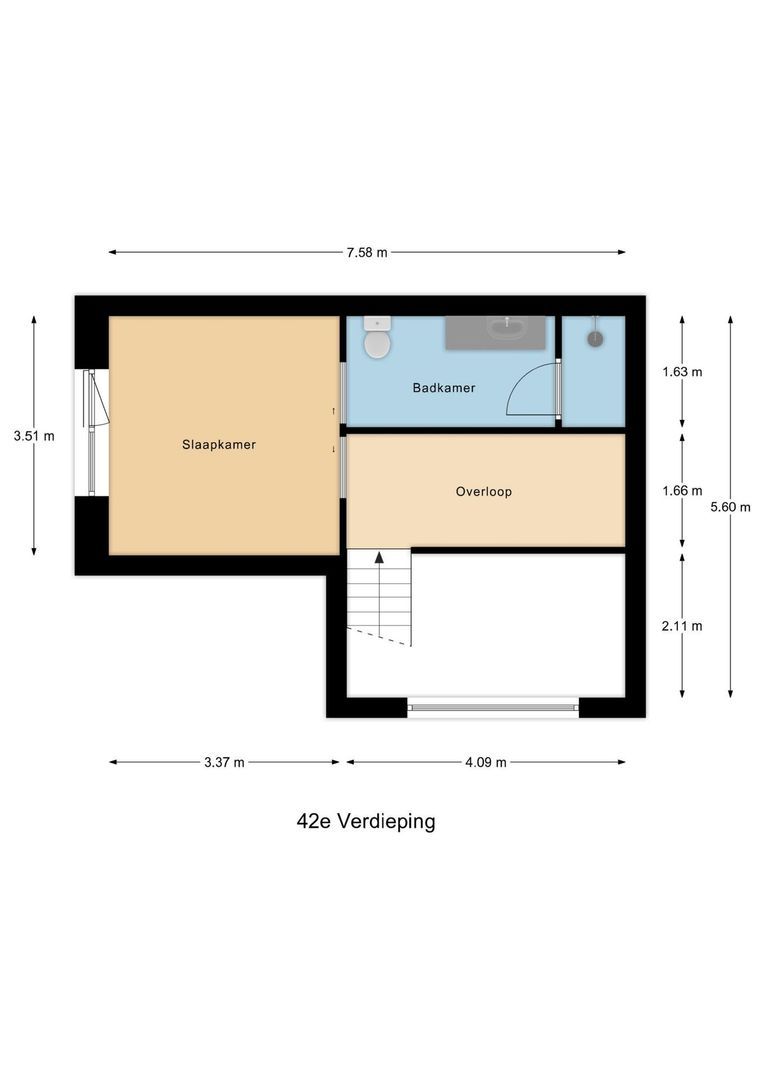 Van der Hoevenplein 232, Rotterdam plattegrond-1