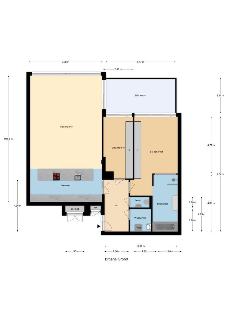 Lamsrustlaan 45, Rotterdam plattegrond-0