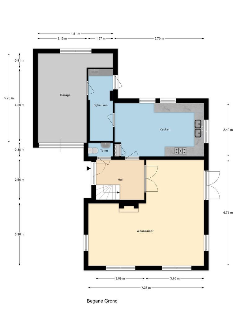 Bergse Linker Rottekade 222, Rotterdam plattegrond-0