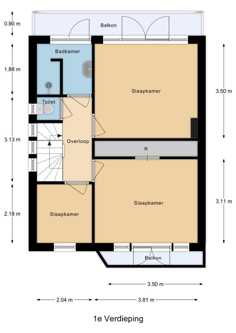 Adrianalaan 339, Rotterdam plattegrond-1