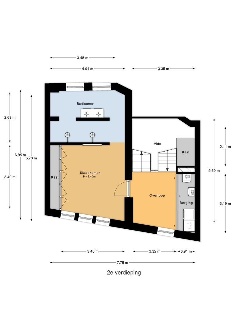 Kralingse Plaslaan 95, Rotterdam plattegrond-3