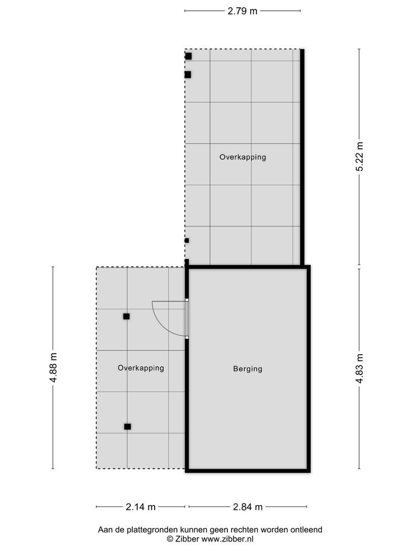 Platteweg 37, Reeuwijk plattegrond-1