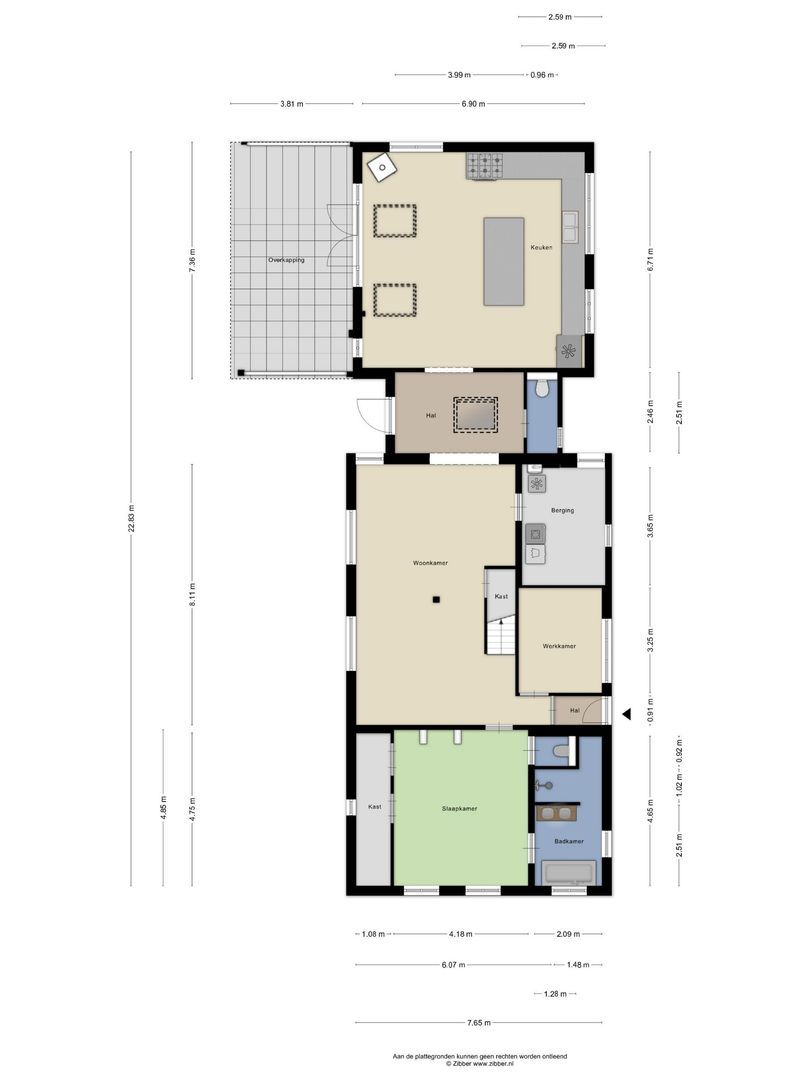 Oud-Bodegraafseweg 101, Bodegraven plattegrond-0