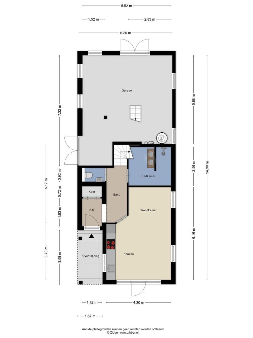 Oud-Bodegraafseweg 101, Bodegraven plattegrond-3