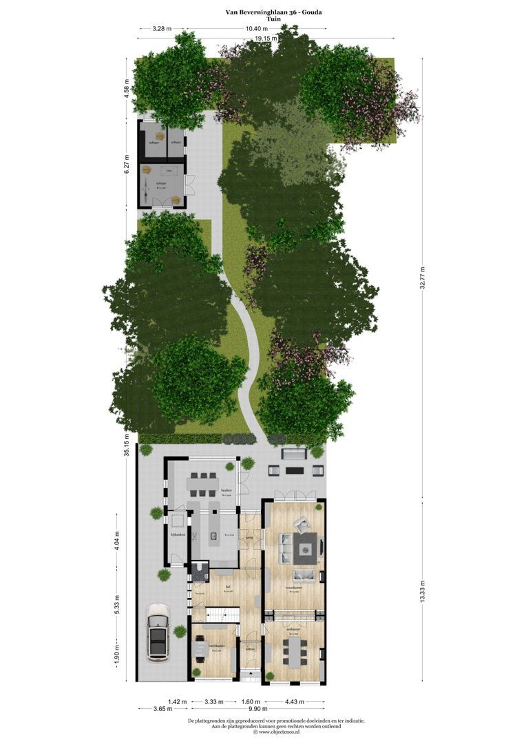 van Beverninghlaan 36, Gouda plattegrond-0