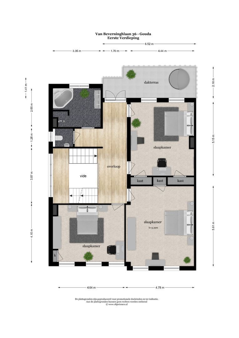 van Beverninghlaan 36, Gouda plattegrond-2