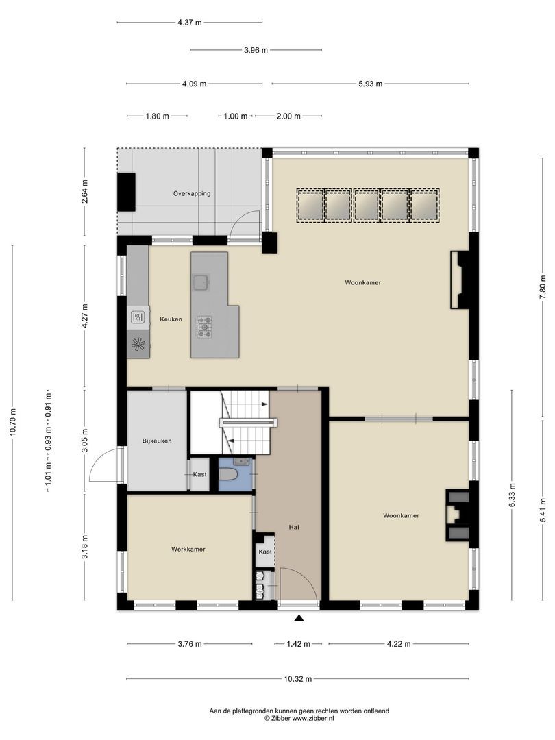 's-Gravenbroekseweg 75, Reeuwijk plattegrond-0