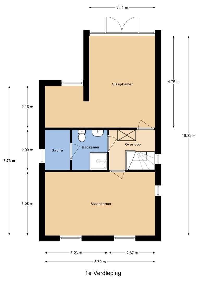 Johan Evertsenlaan 19, Maassluis plattegrond-1
