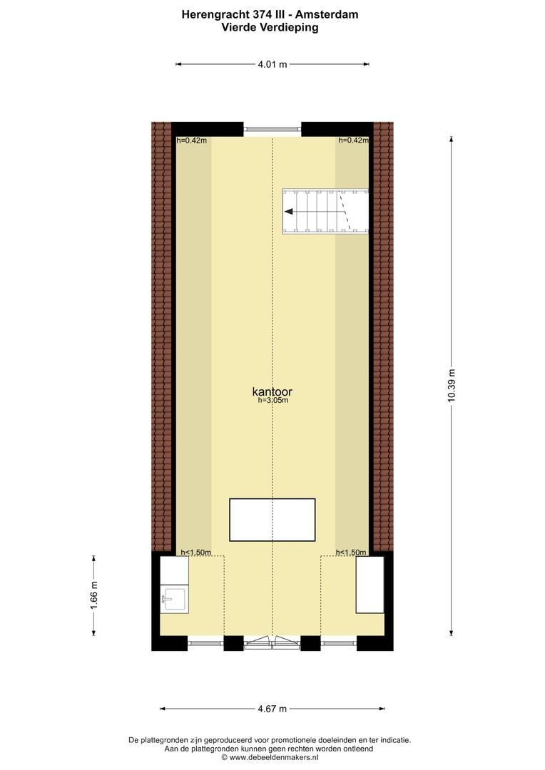 Herengracht 374 -3+4, Amsterdam plattegrond-1