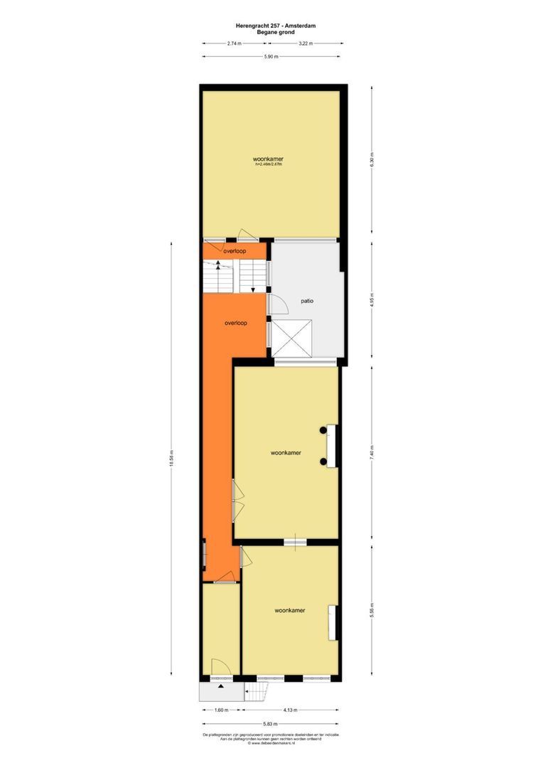 Herengracht 257, Amsterdam plattegrond-0