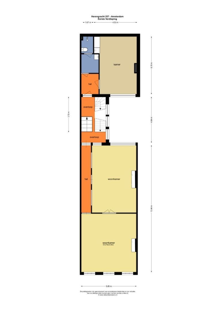 Herengracht 257, Amsterdam plattegrond-2