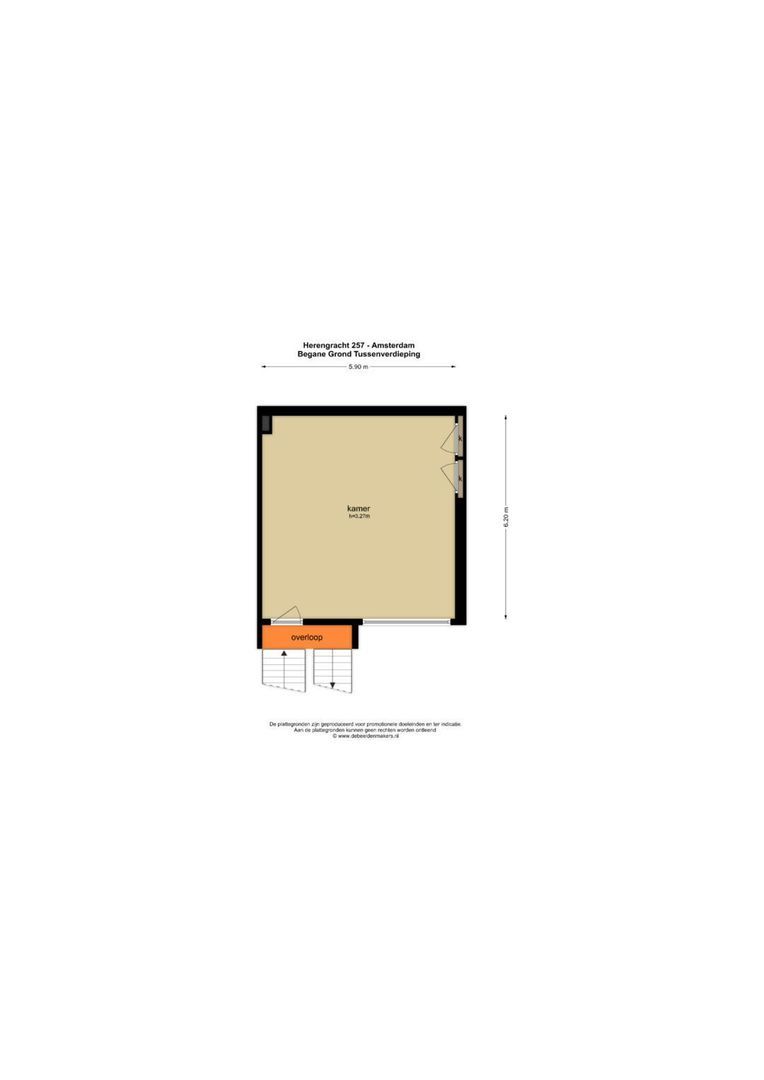 Herengracht 257, Amsterdam plattegrond-1