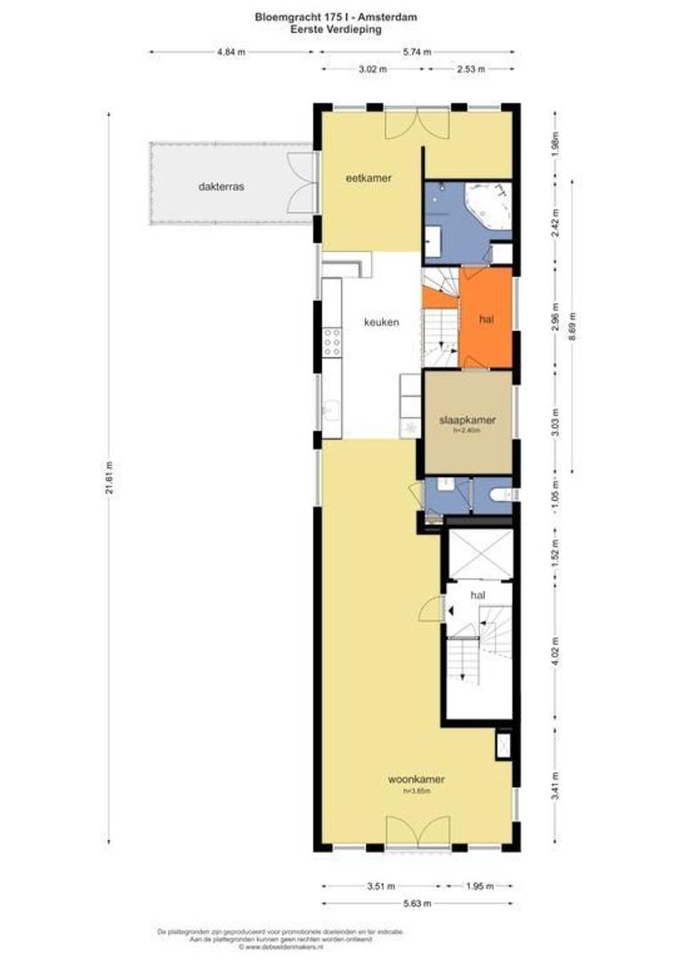 Bloemgracht 177, Amsterdam plattegrond-1