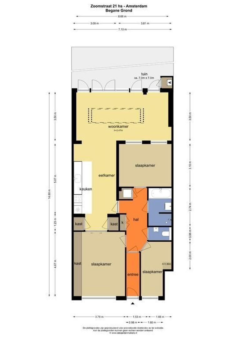 Zoomstraat 21 Huis, Amsterdam plattegrond-0