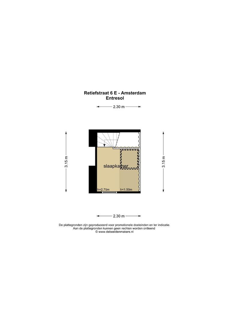 Retiefstraat 6 E, Amsterdam plattegrond-1