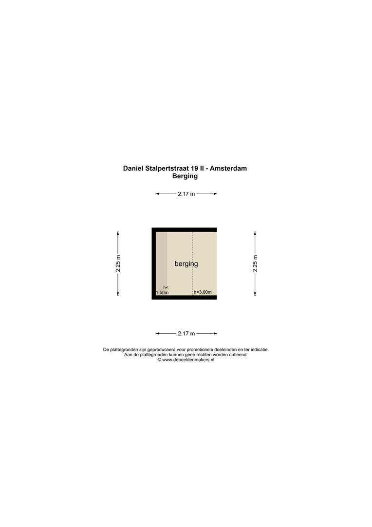 Daniel Stalpertstraat 19 2, Amsterdam plattegrond-1