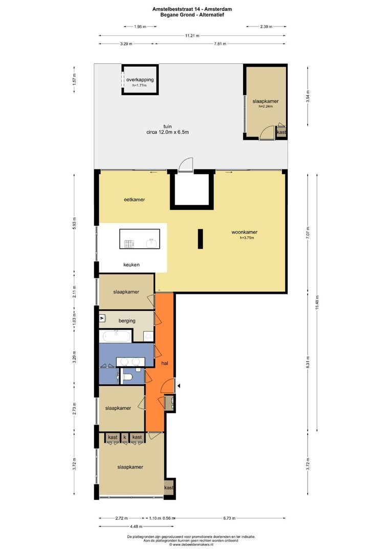 Amstelbeststraat 14, Amsterdam plattegrond-1