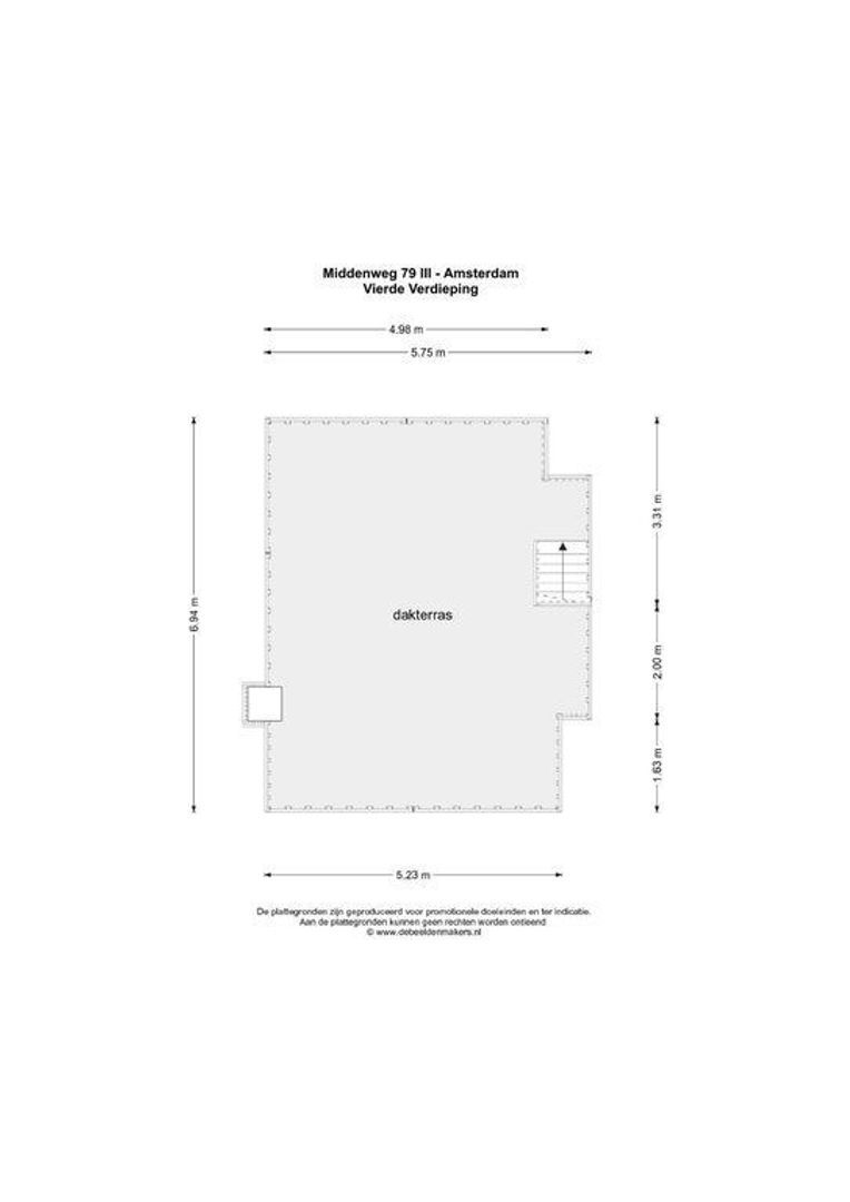 Middenweg 79 3, Amsterdam plattegrond-1