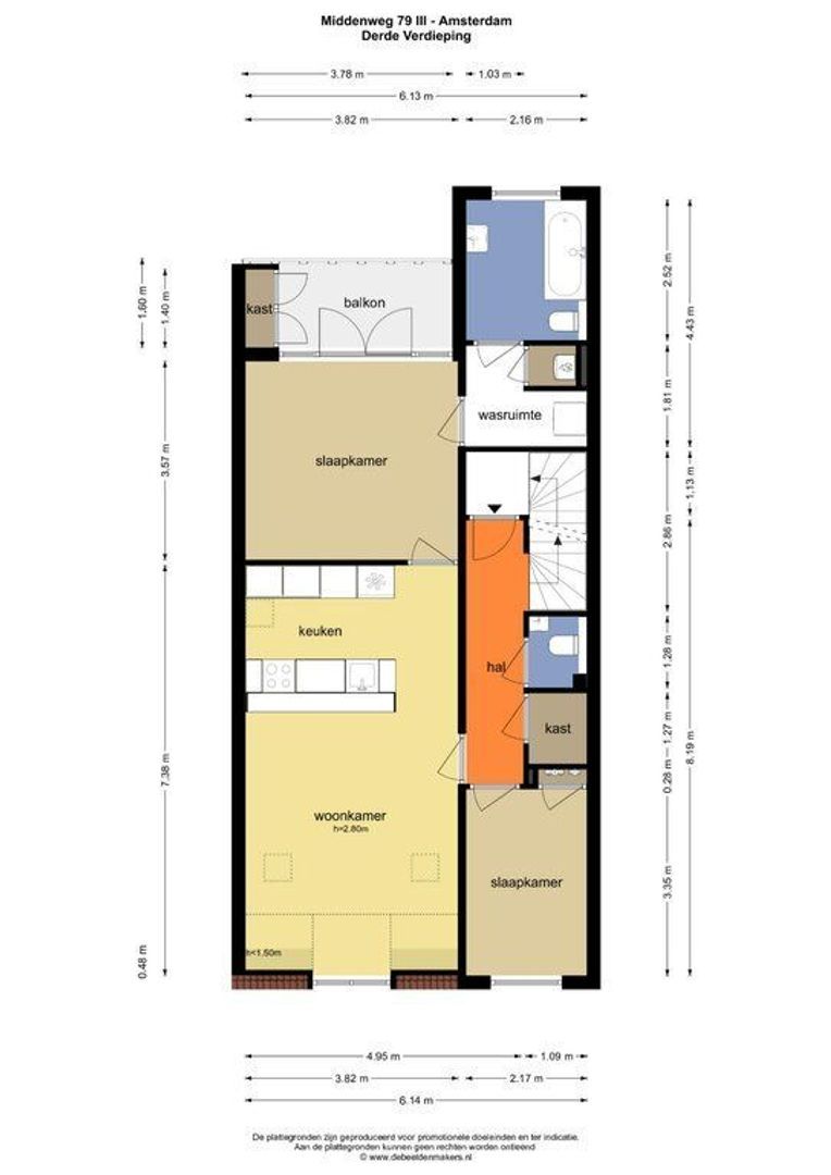 Middenweg 79 3, Amsterdam plattegrond-0