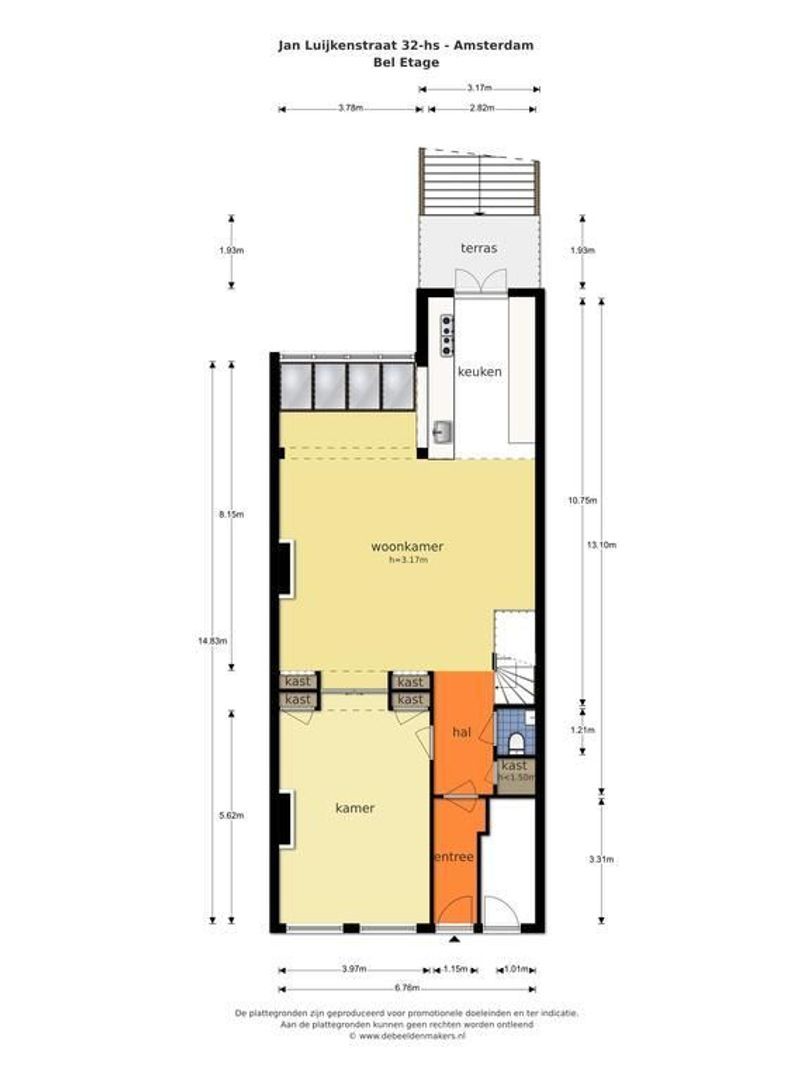 Jan Luijkenstraat 32 -H, Amsterdam plattegrond-0