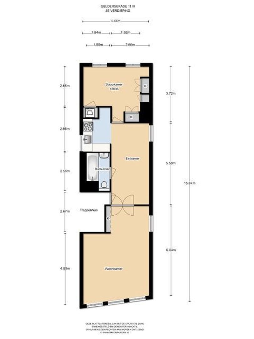 Geldersekade 11 3, Amsterdam plattegrond-0