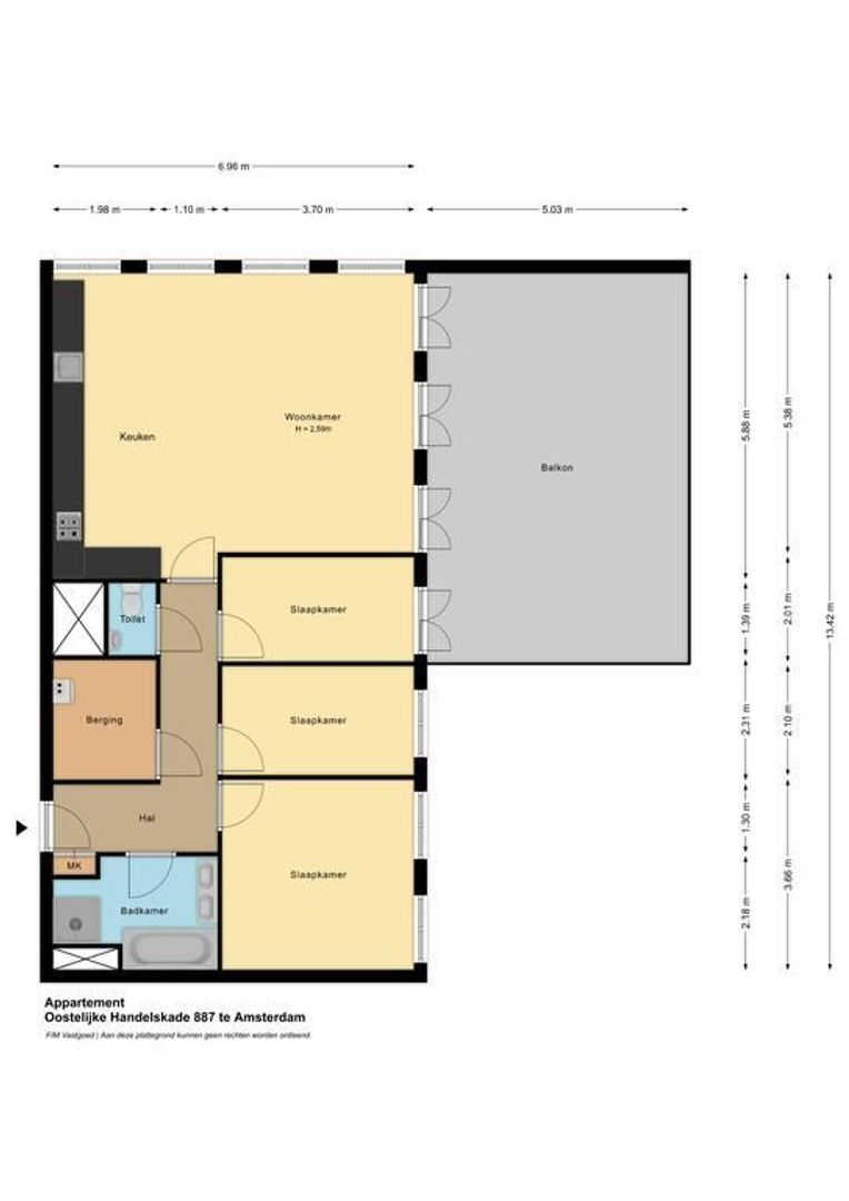 Oostelijke Handelskade 887, Amsterdam plattegrond-0