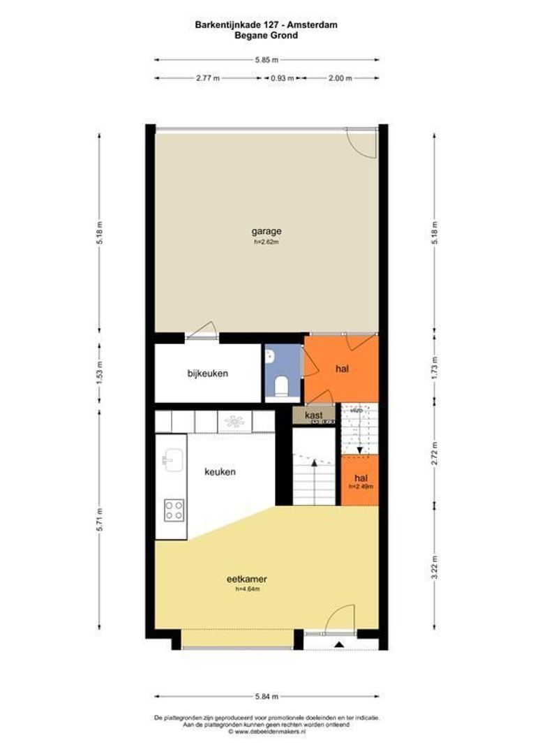 Barkentijnkade 127, Amsterdam plattegrond-0