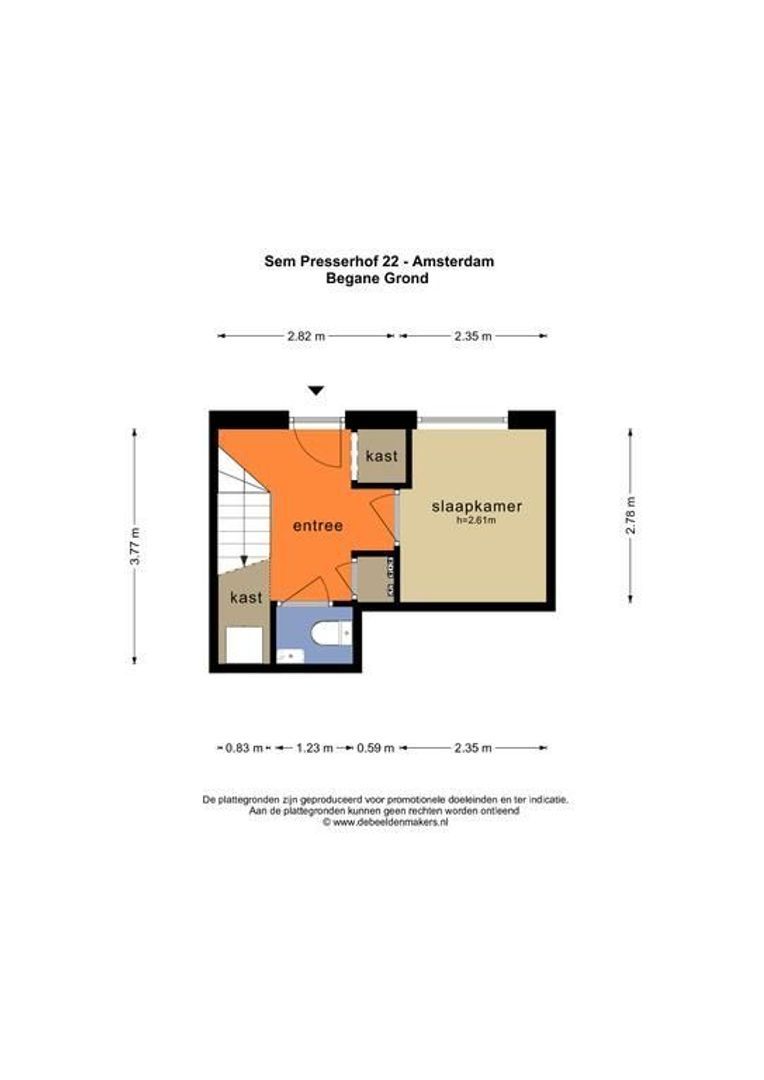 Sem Presserhof 22 + PP, Amsterdam plattegrond-0