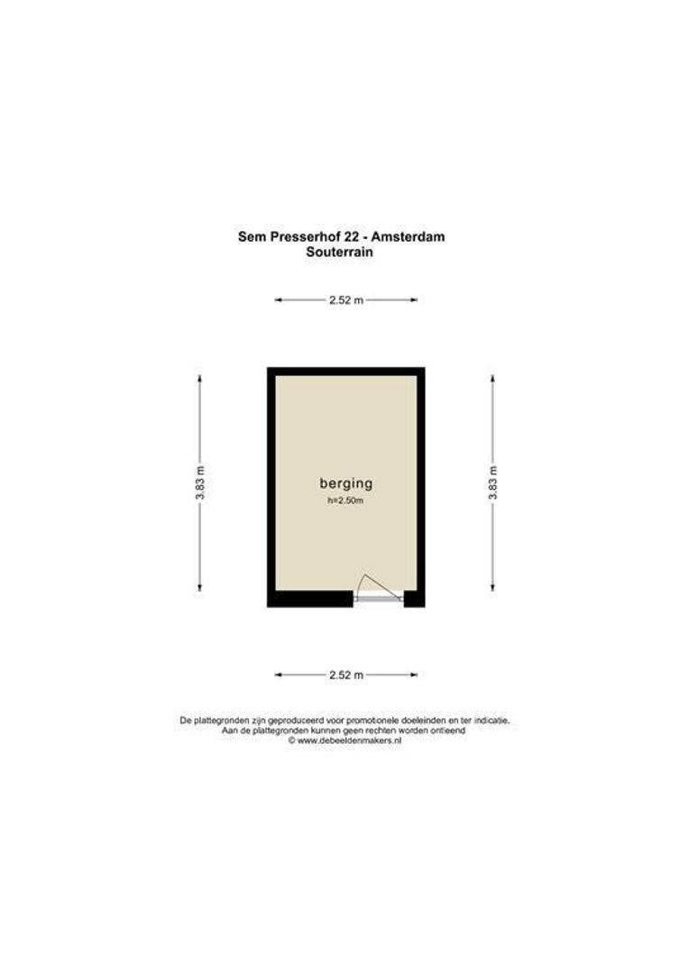 Sem Presserhof 22 + PP, Amsterdam plattegrond-4