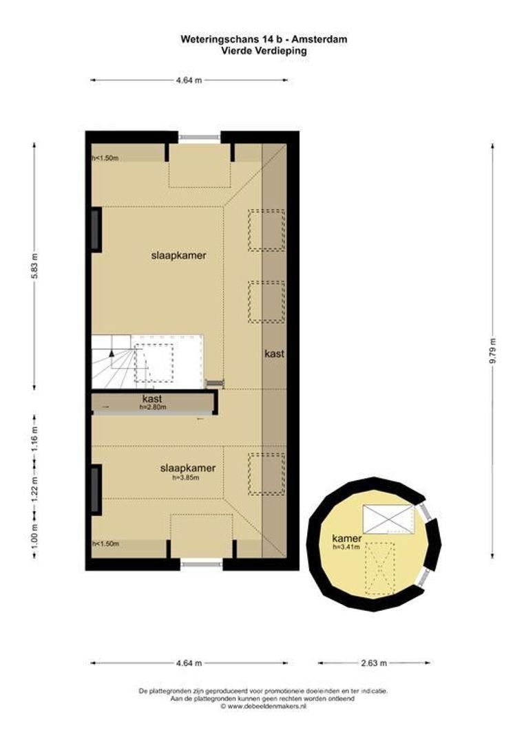Weteringschans 14 BV, Amsterdam plattegrond-1