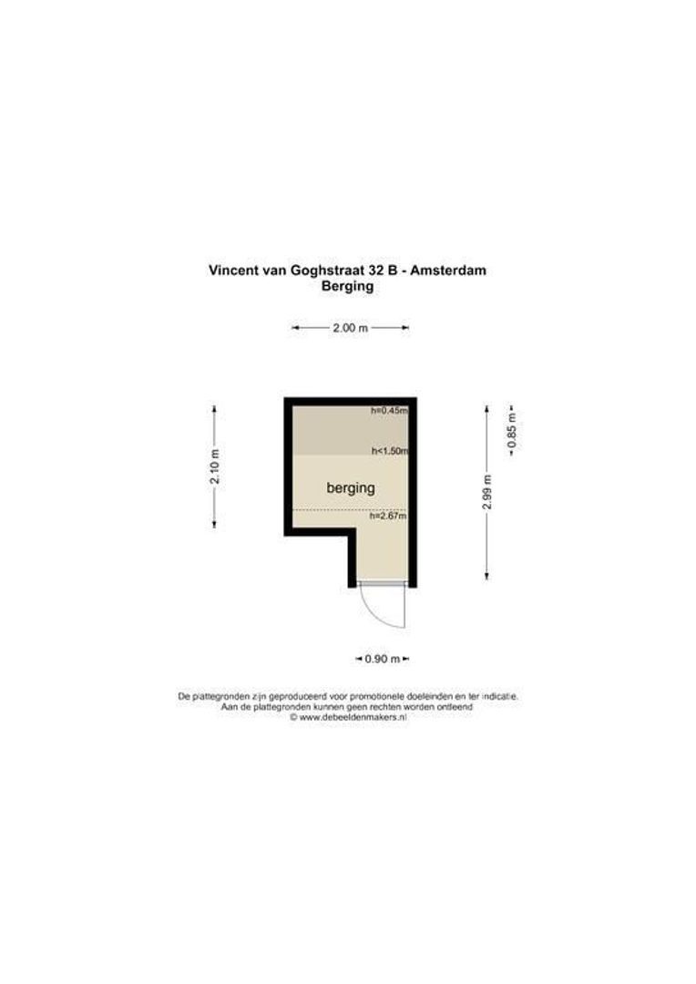 Vincent van Goghstraat 32 b, Amsterdam plattegrond-2