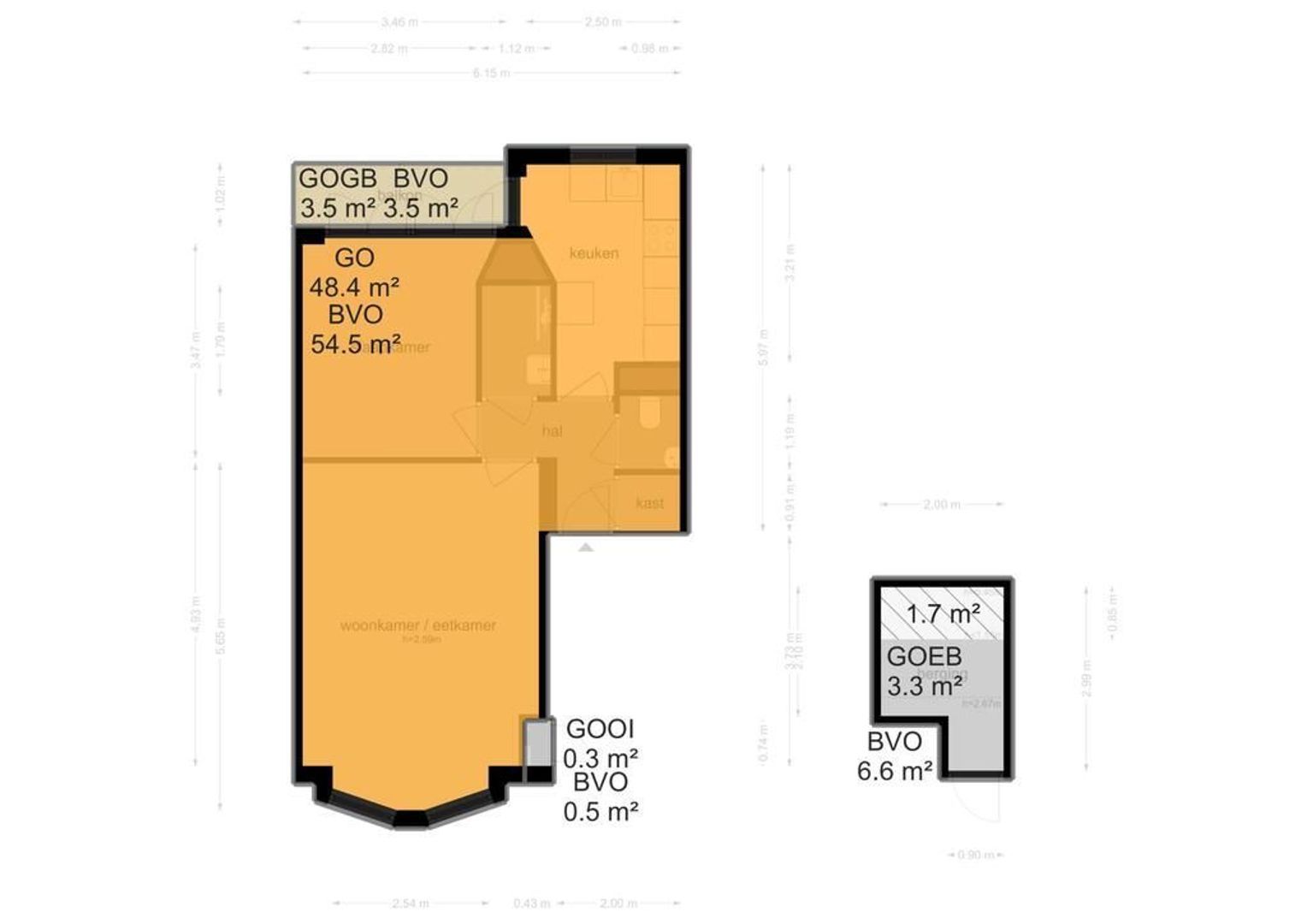 Vincent van Goghstraat 32 b, Amsterdam plattegrond-1