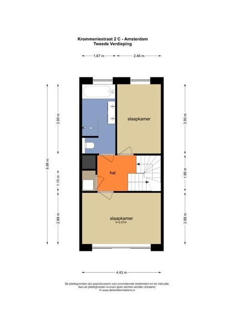 Krommeniestraat 2 C, Amsterdam plattegrond-2