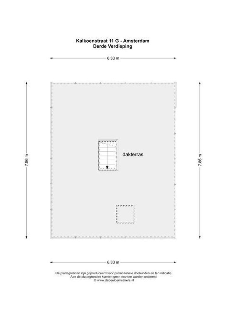 Kalkoenstraat 11 G, Amsterdam plattegrond-2