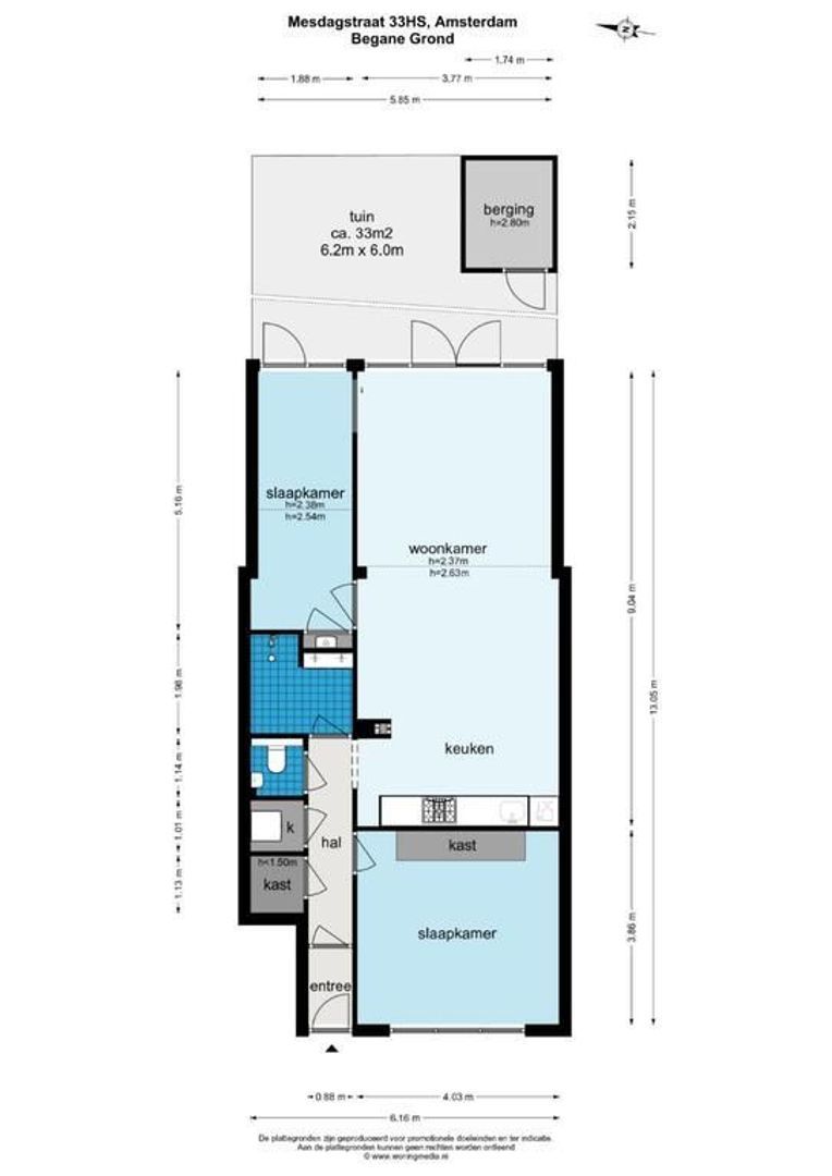 Mesdagstraat 33 H, Amsterdam plattegrond-0