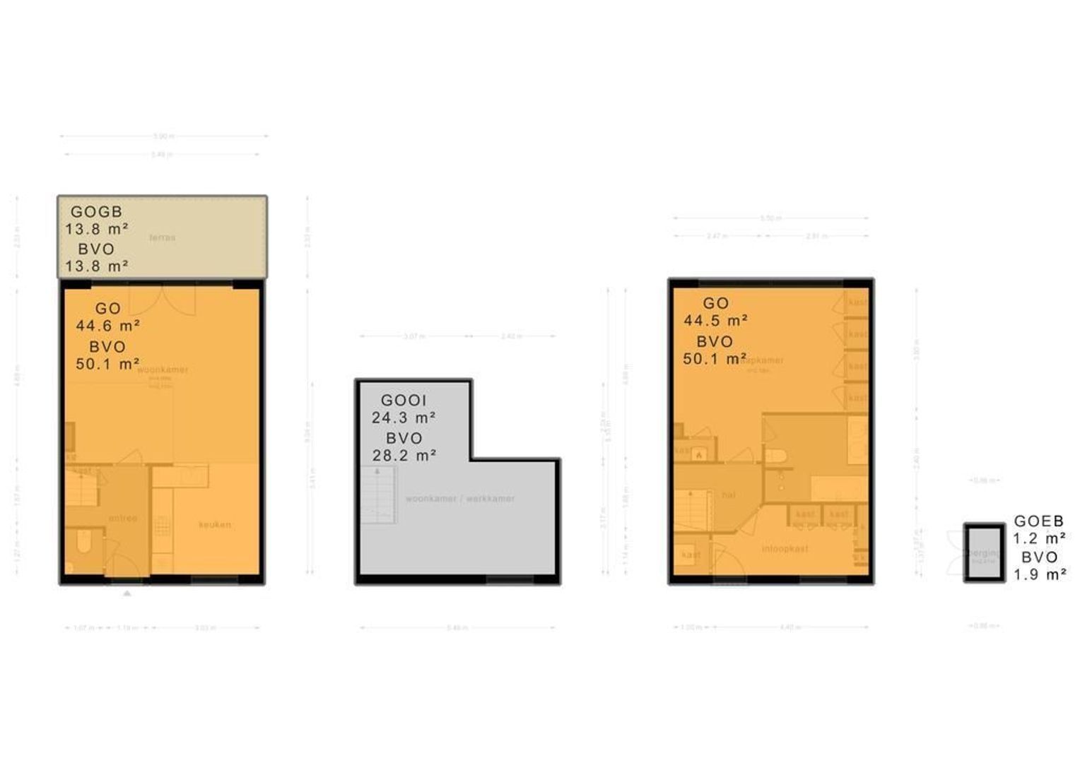 Keizersgracht 255 b, Amsterdam plattegrond-3