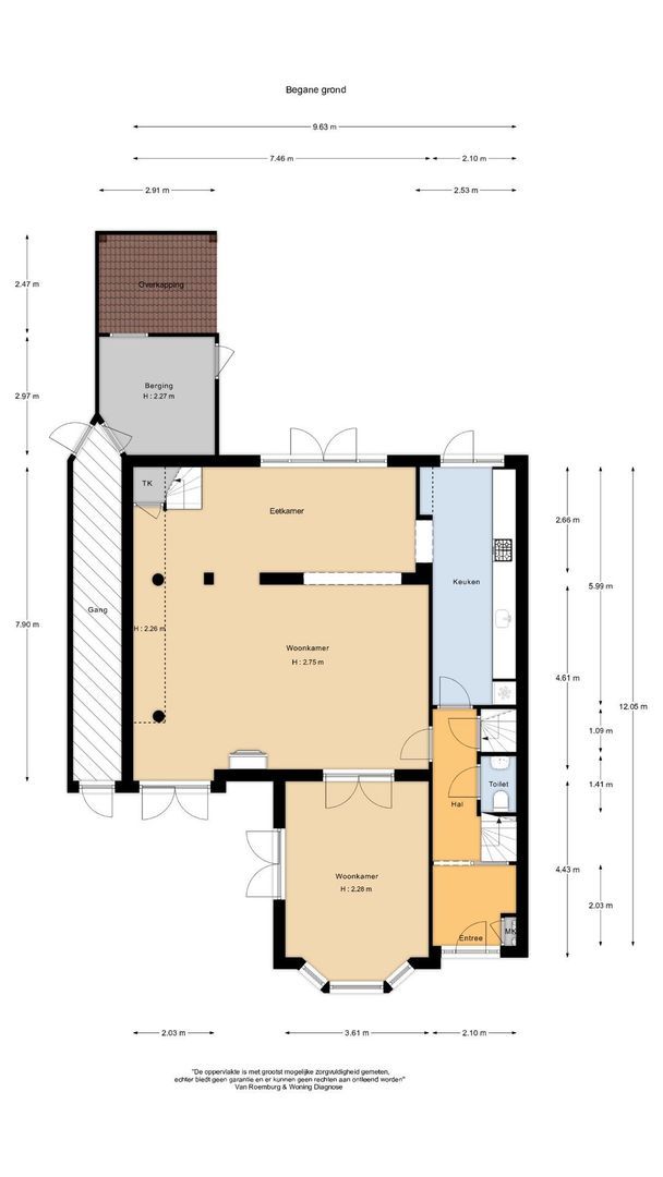 Brederolaan 20, Heemstede plattegrond-1