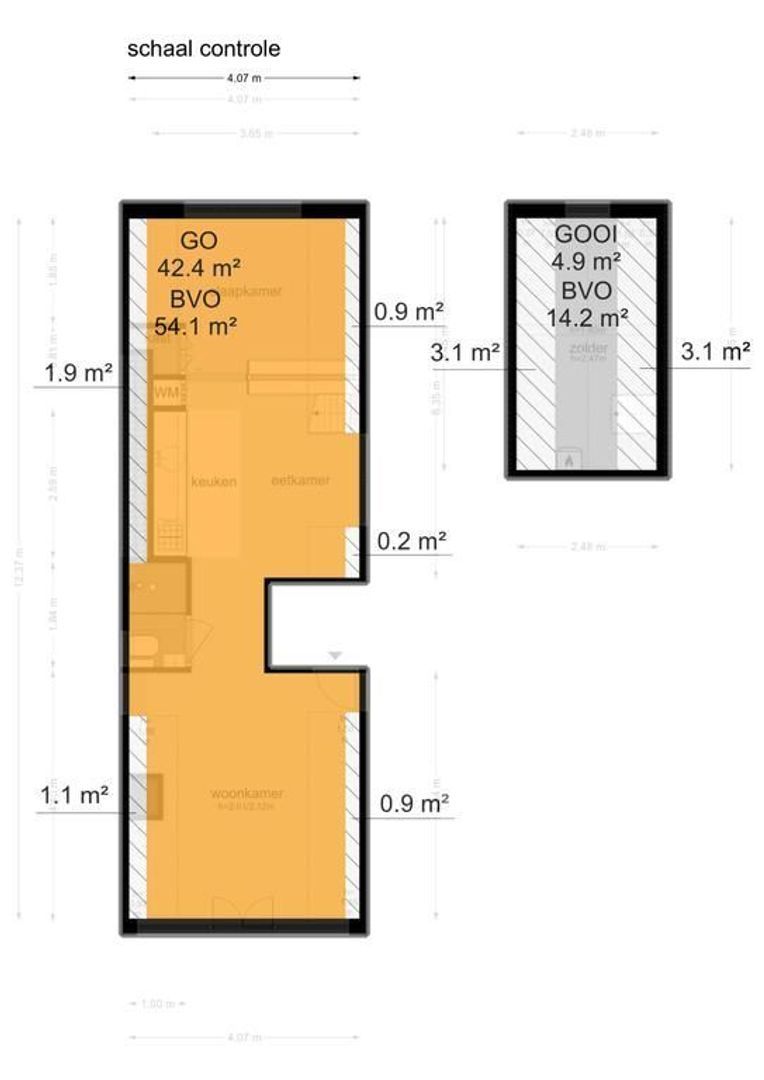 Nieuwe Keizersgracht 51 D, Amsterdam plattegrond-2