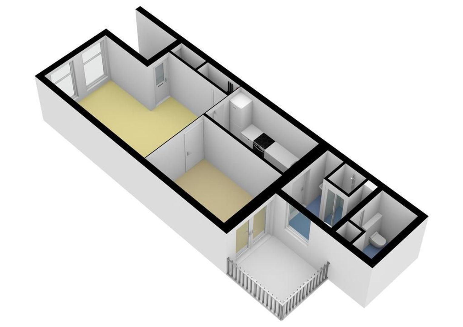 Ten Katestraat 43 1, Amsterdam plattegrond-3