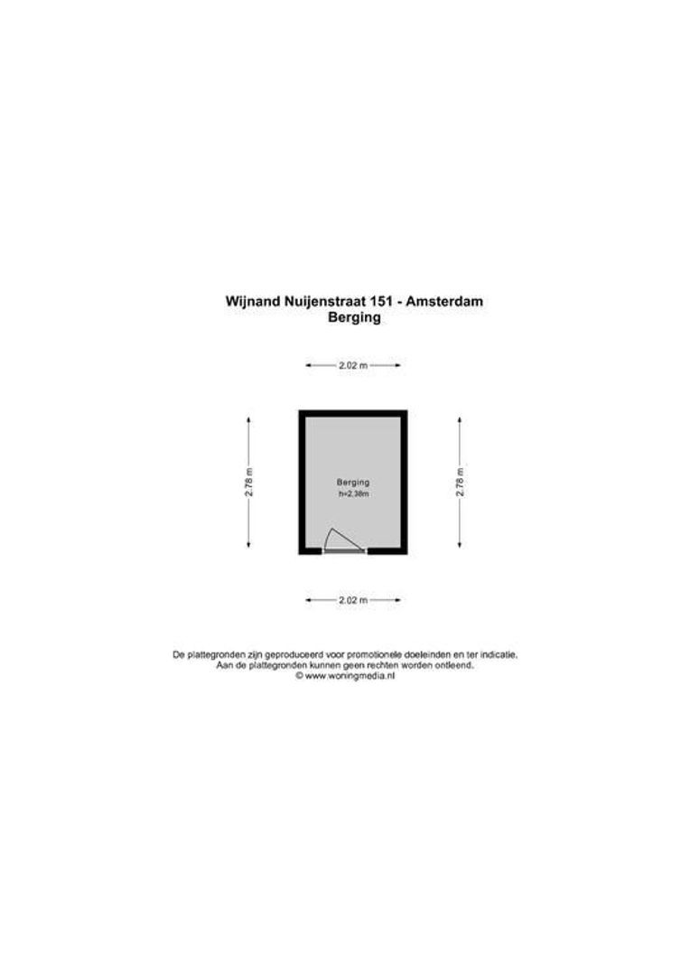 Wijnand Nuijenstraat 151 +PP, Amsterdam plattegrond-2