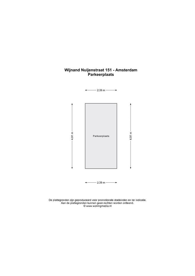 Wijnand Nuijenstraat 151 +PP, Amsterdam plattegrond-1