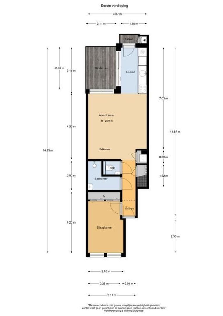Van Oldenbarneveldtstraat 96 D-bel, Amsterdam plattegrond-0