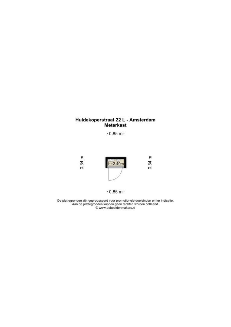 Huidekoperstraat 22 L, Amsterdam plattegrond-3