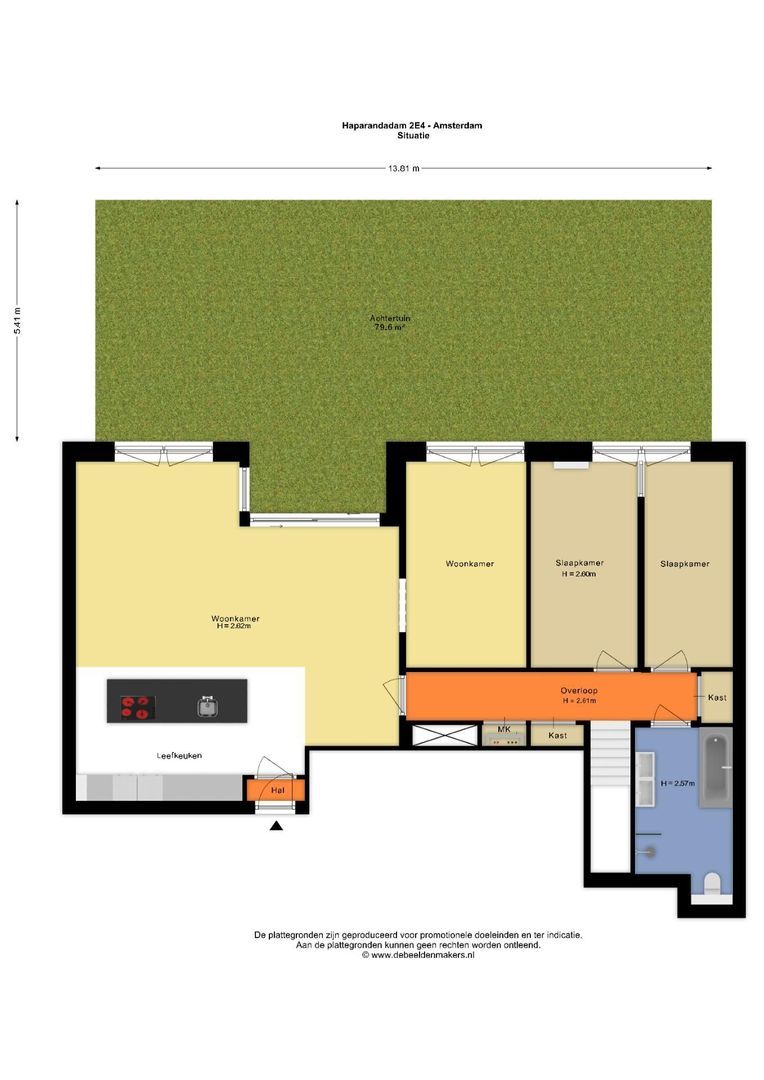 Haparandadam 2 E 4, Amsterdam plattegrond-1