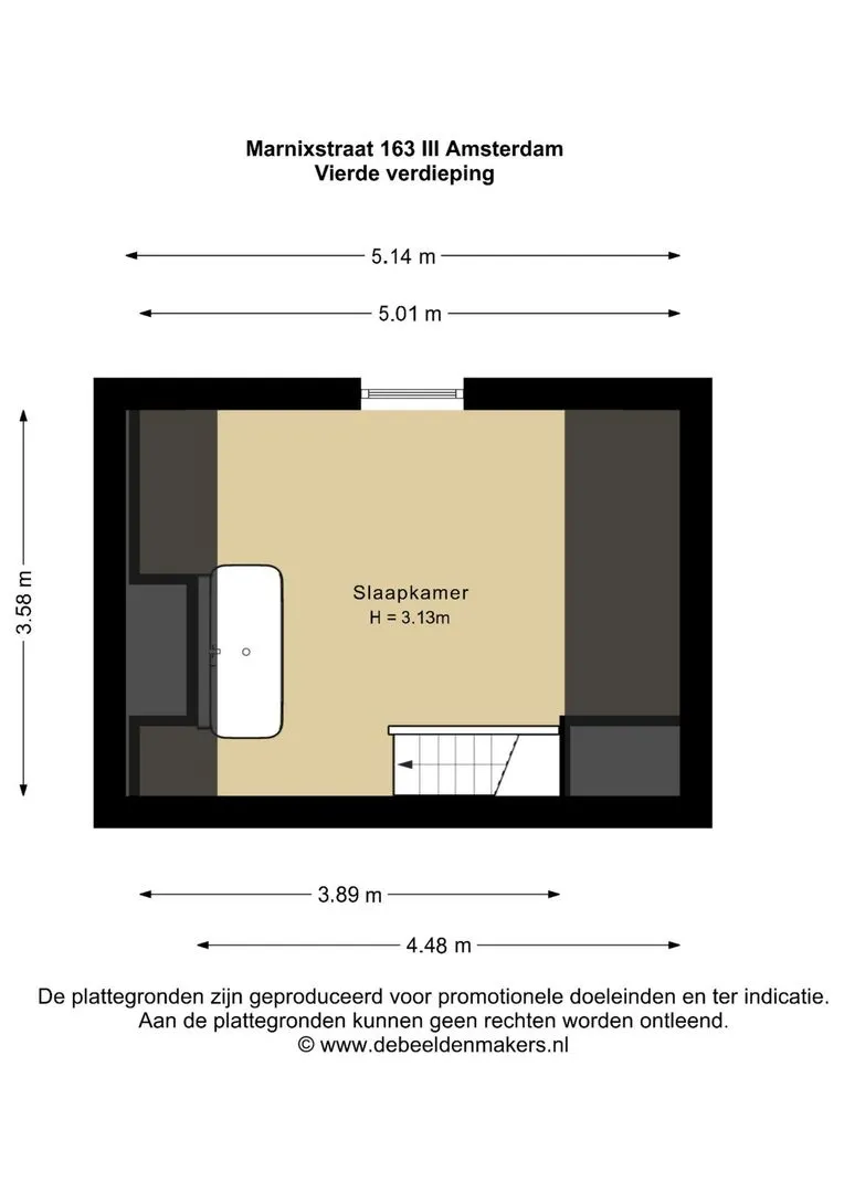 Appartement te koop: Marnixstraat 166-3, Amsterdam
