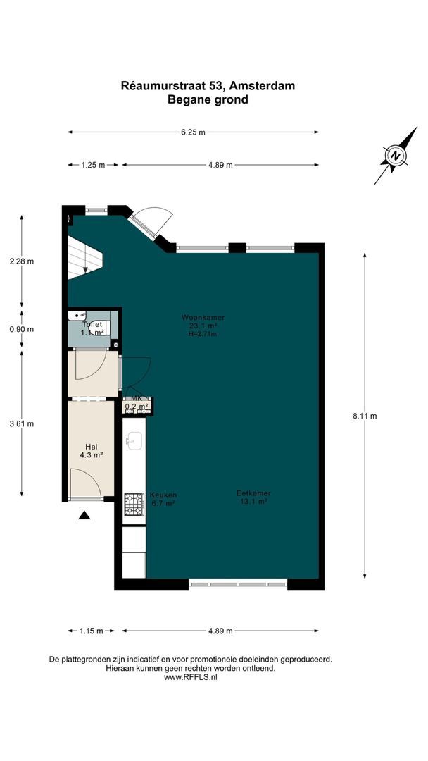 Reaumurstraat 53, Amsterdam plattegrond-0