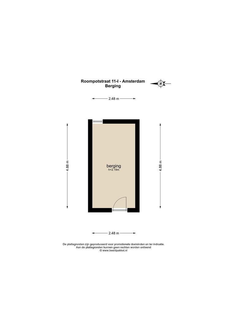 Roompotstraat 11 1, Amsterdam plattegrond-1