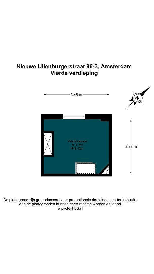 Nieuwe Uilenburgerstraat 86 3, Amsterdam plattegrond-1