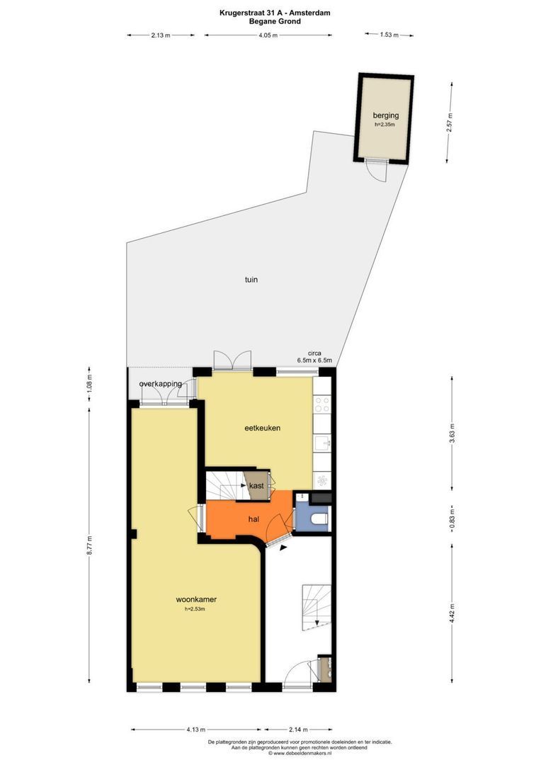 Krugerstraat 31 A, Amsterdam plattegrond-0