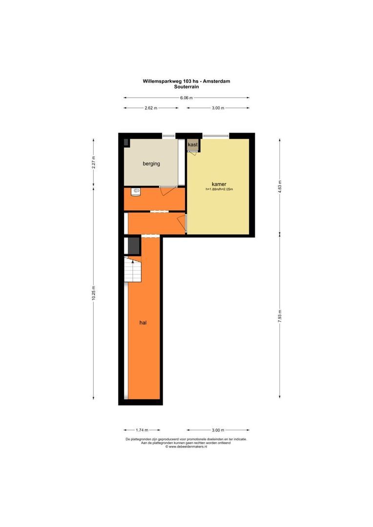 Willemsparkweg 103 H, Amsterdam plattegrond-2